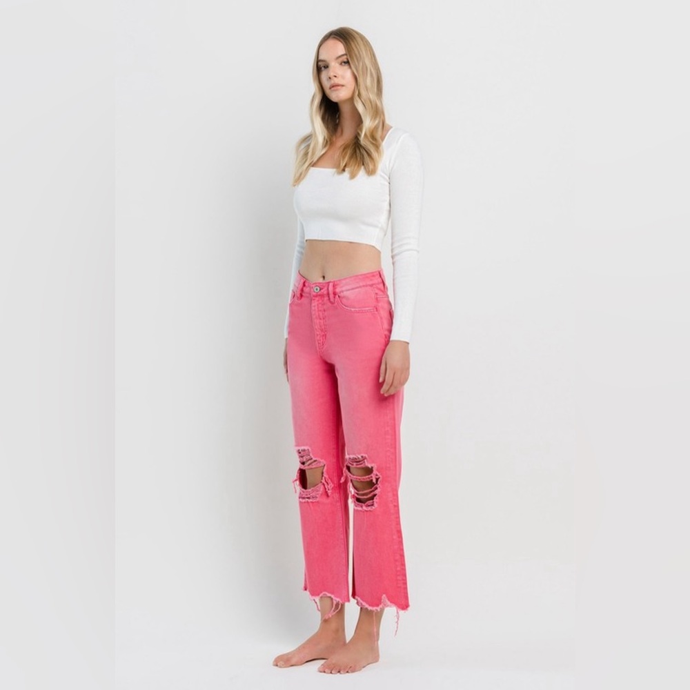 90’s Vintage Crop Flare Jeans - Picture 7 of 9